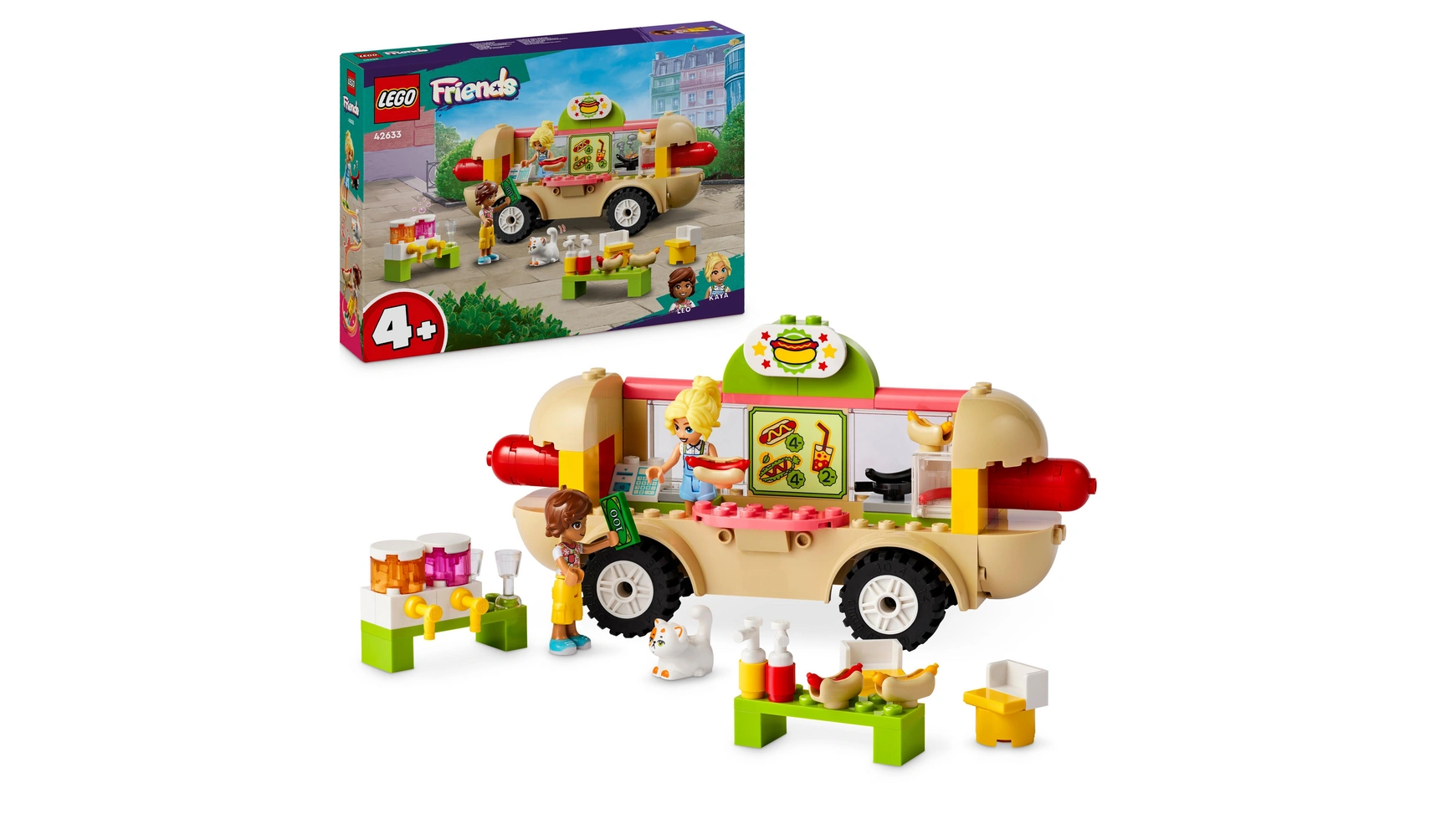 Lego Friends Набор Грузовик с хот-догами для детей от 4 лет, игрушечный транспорт модель грузовика бортового с тентом наш автопром ya 4 я 4 оливковый 1 43