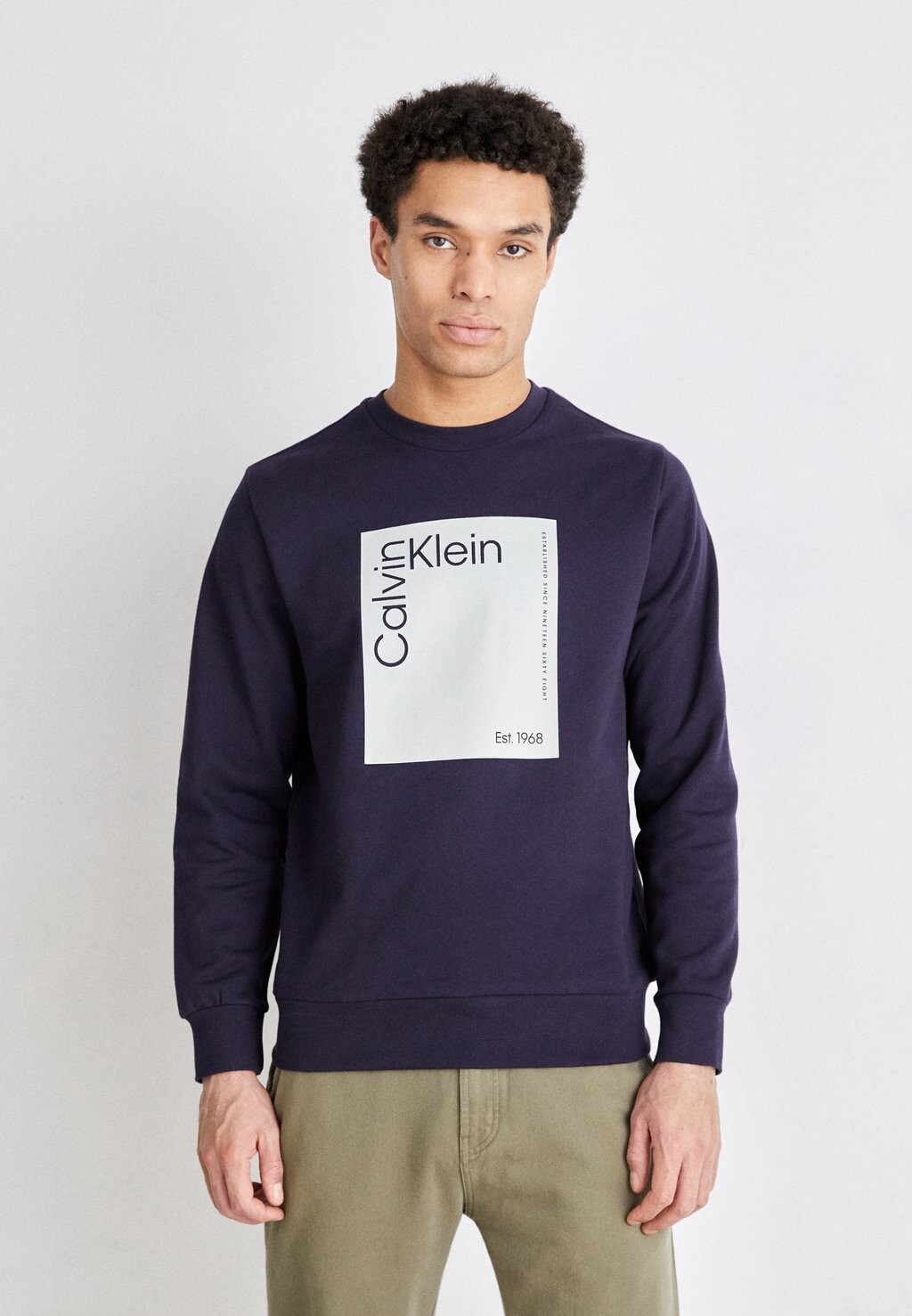 

Толстовка с капюшоном Calvin Klein, темно-синий