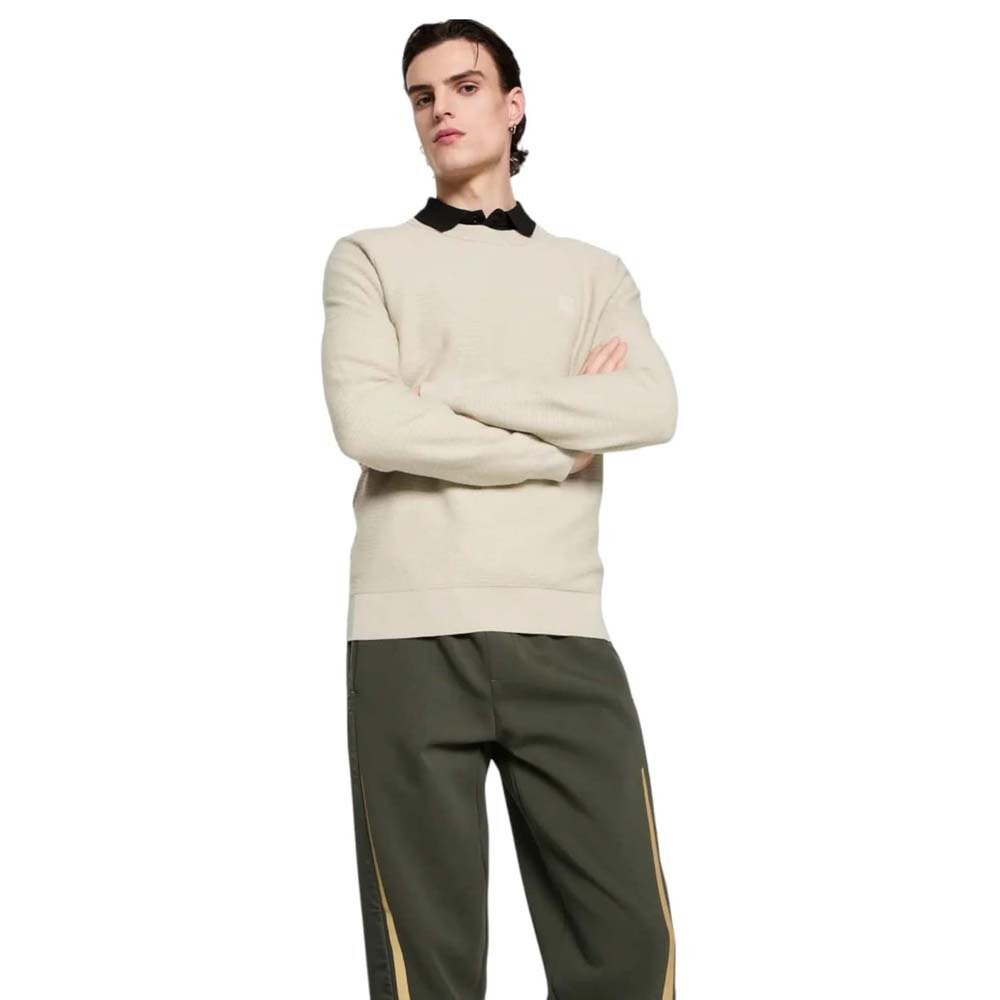 

Свитер BOSS Anion Crew Neck, бежевый