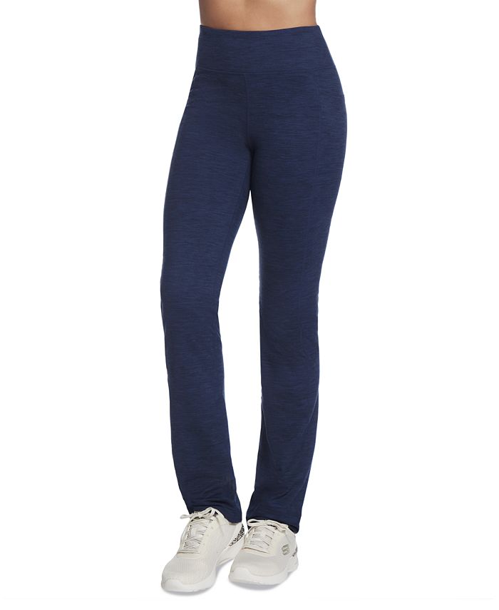Женские брюки-стретч GoWalk с высокой посадкой Skechers, синий