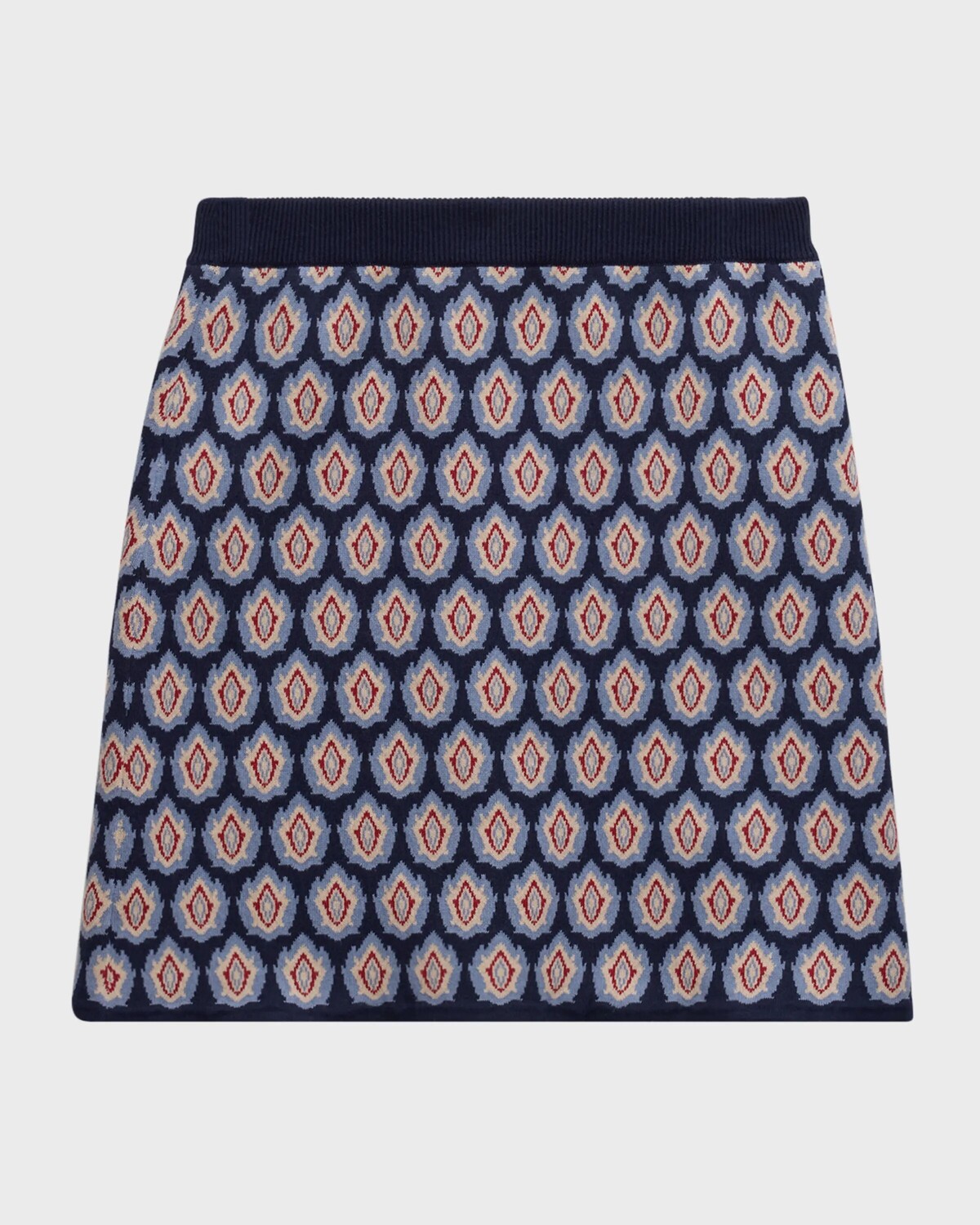 

Юбка с принтом по всей поверхности Etro, цвет Green Pattern