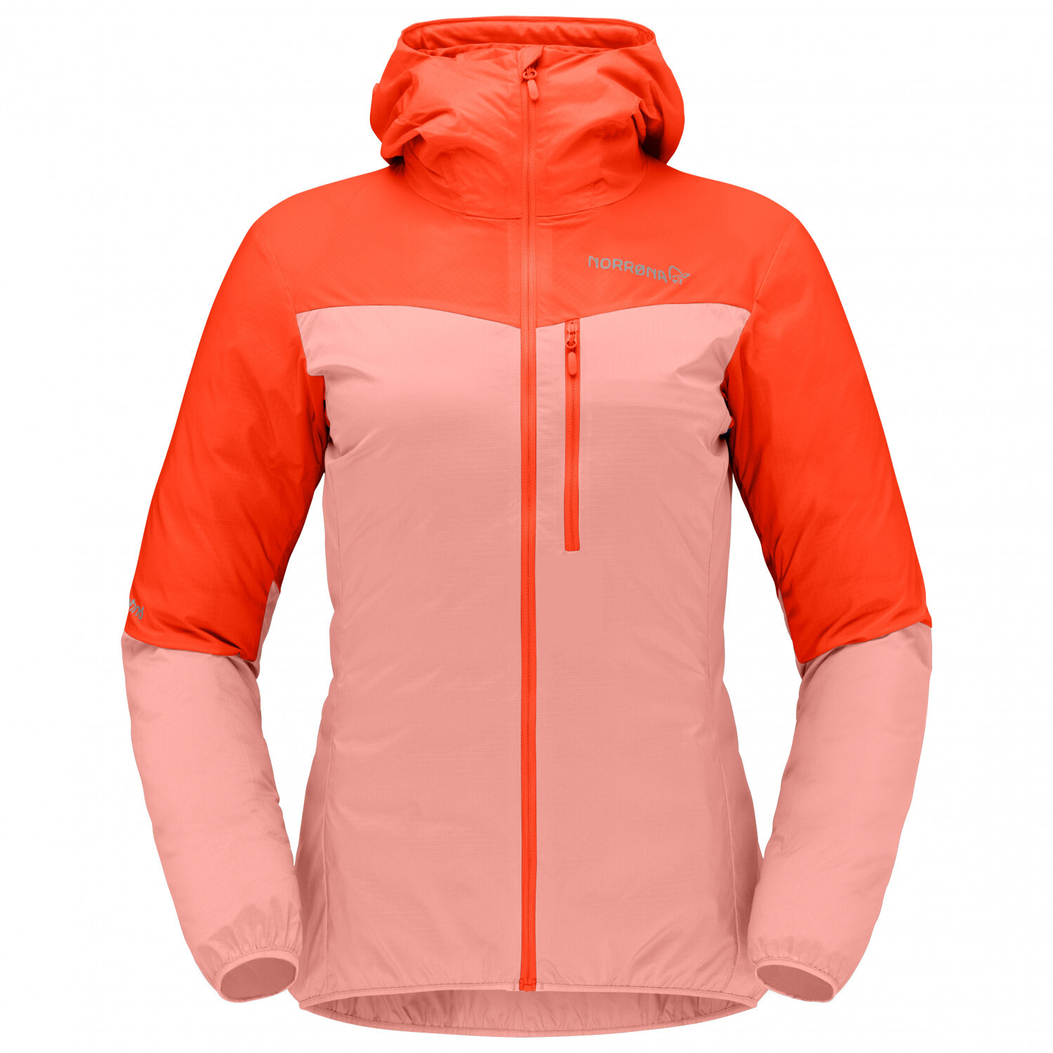 Ветровка Norrøna Women's Falketind Aero60 Hood, цвет Orange Alert/Peach Amber