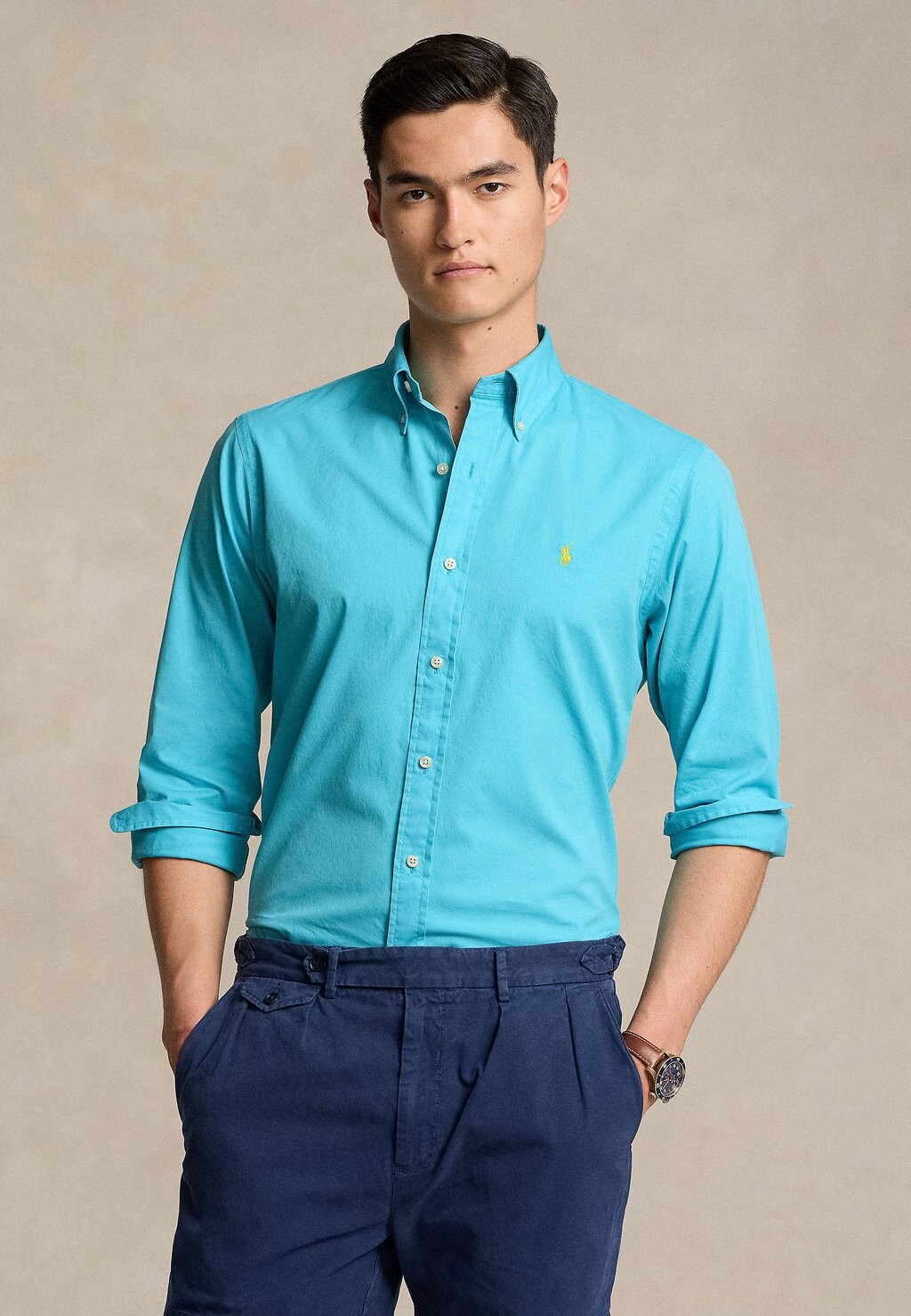

Рубашка LONG SLEEVE SPORT Polo Ralph Lauren, цвет perfect turquoise