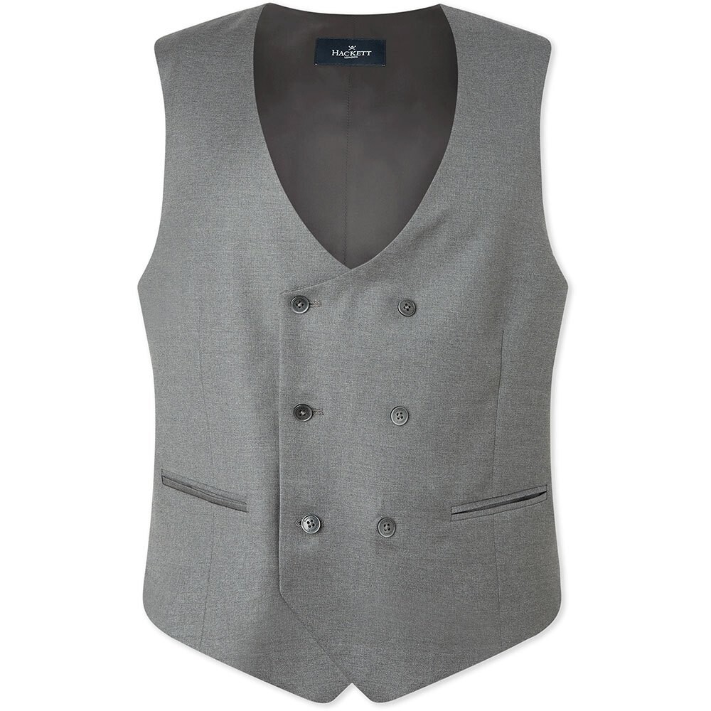 

Жилет Hackett Natural Stretch Twill Double, серый