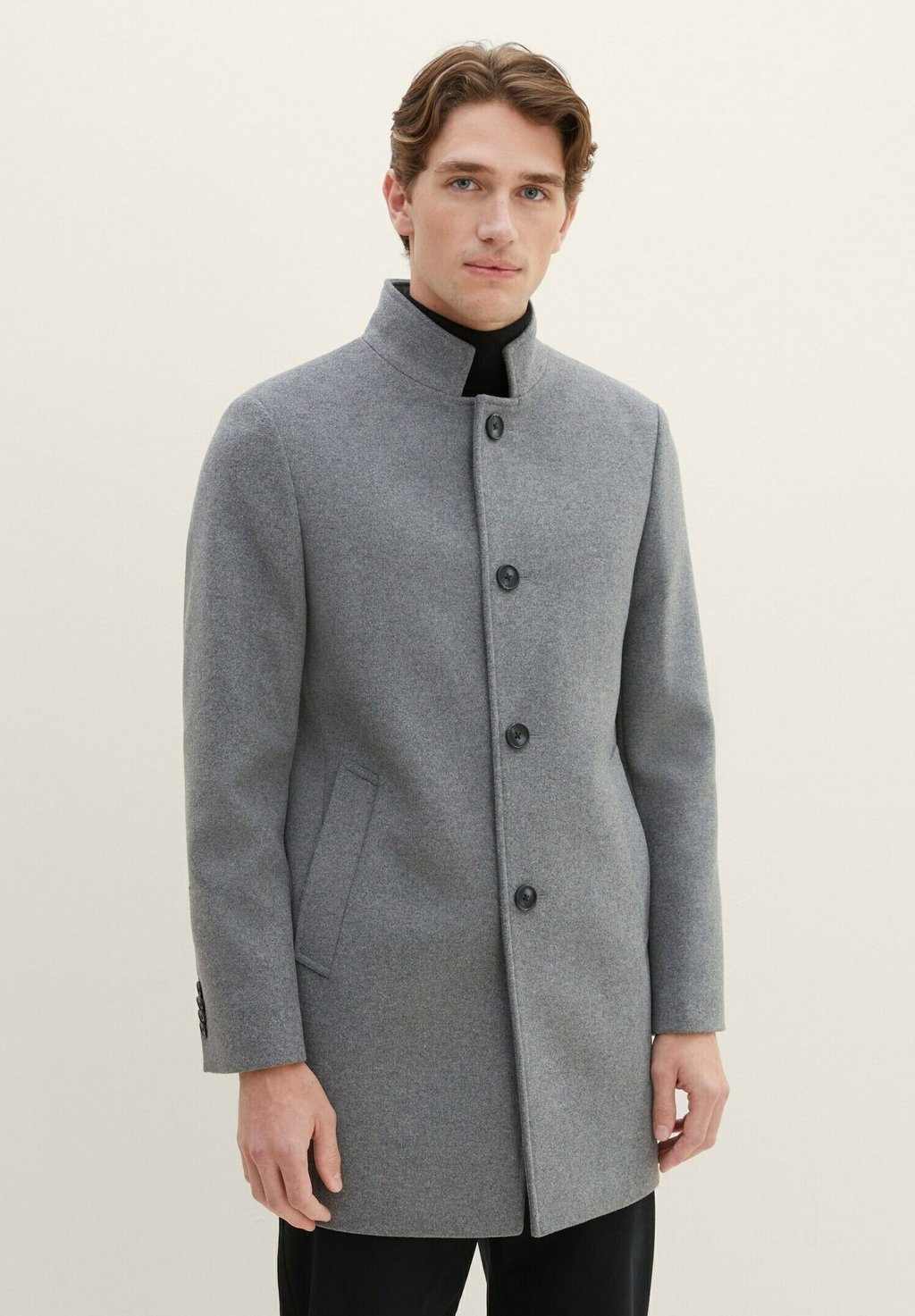 

Классическое пальто Coat TOM TAILOR, цвет dark wool grey melange