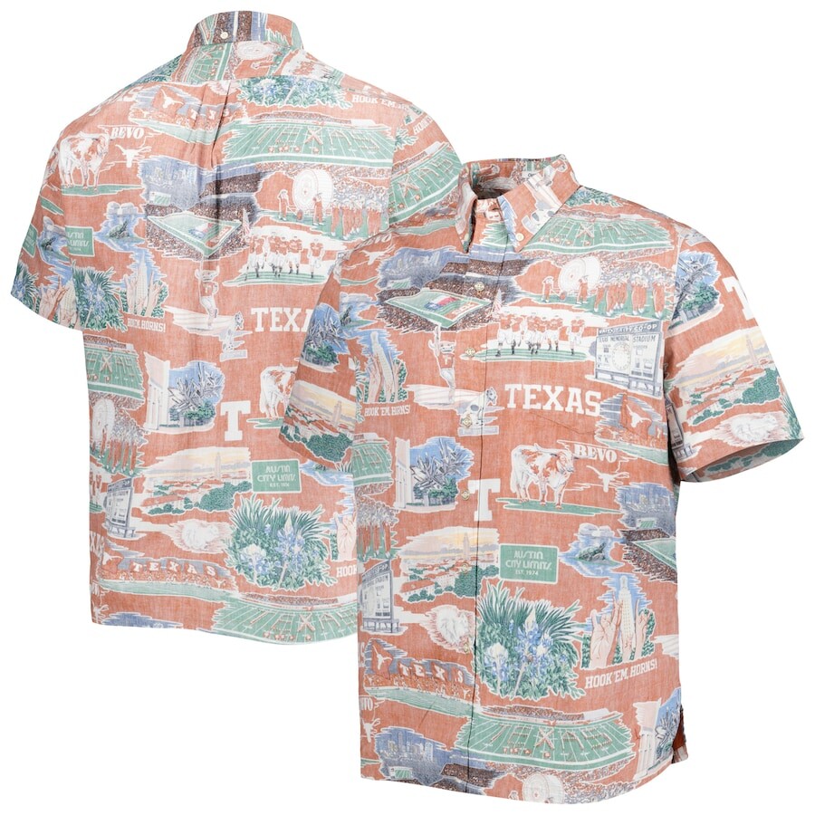 

Рубашка Reyn Spooner Texas Longhorns, оранжевый