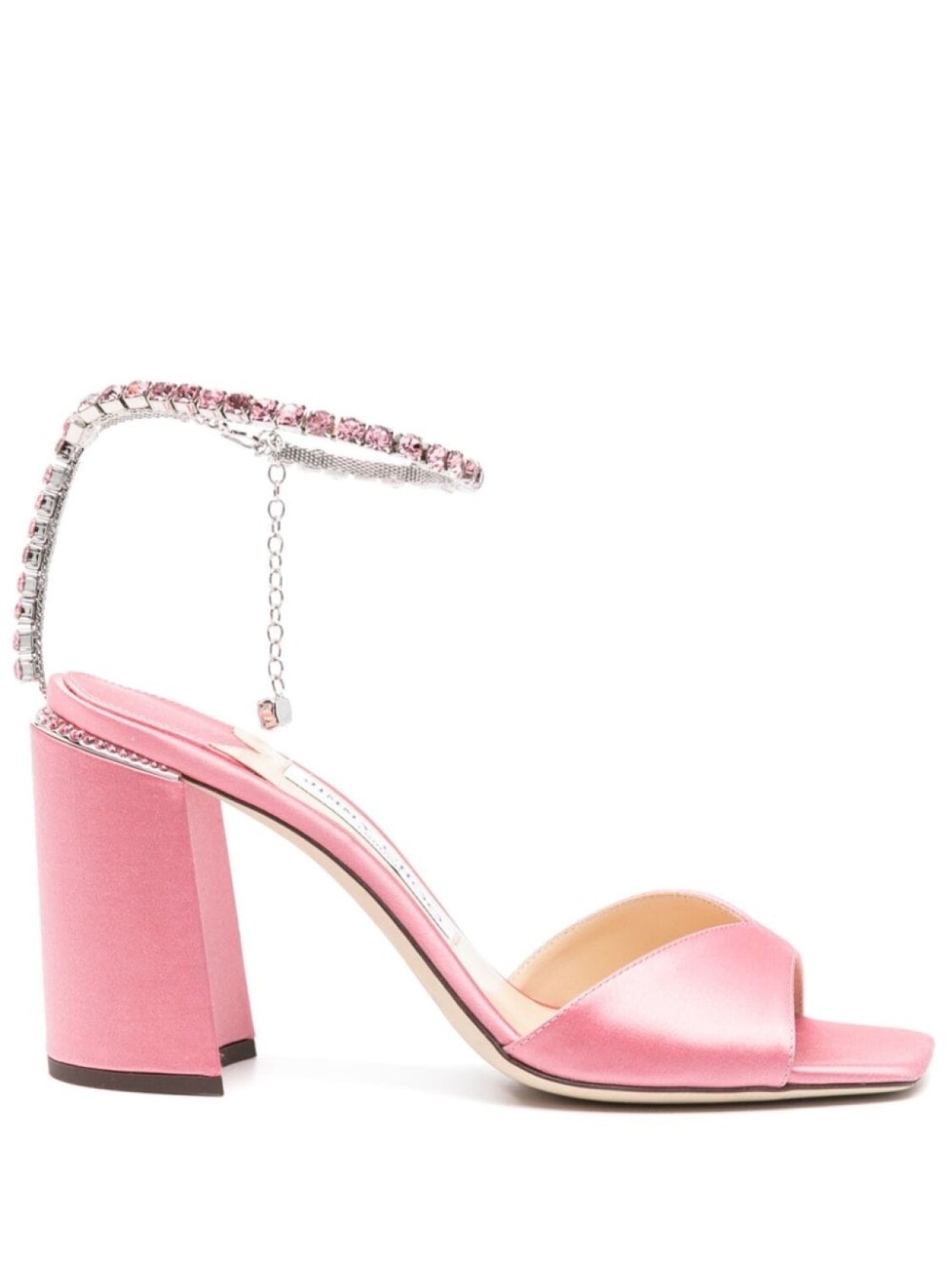 

Jimmy Choo босоножки Saeda 85 с кристаллами, розовый