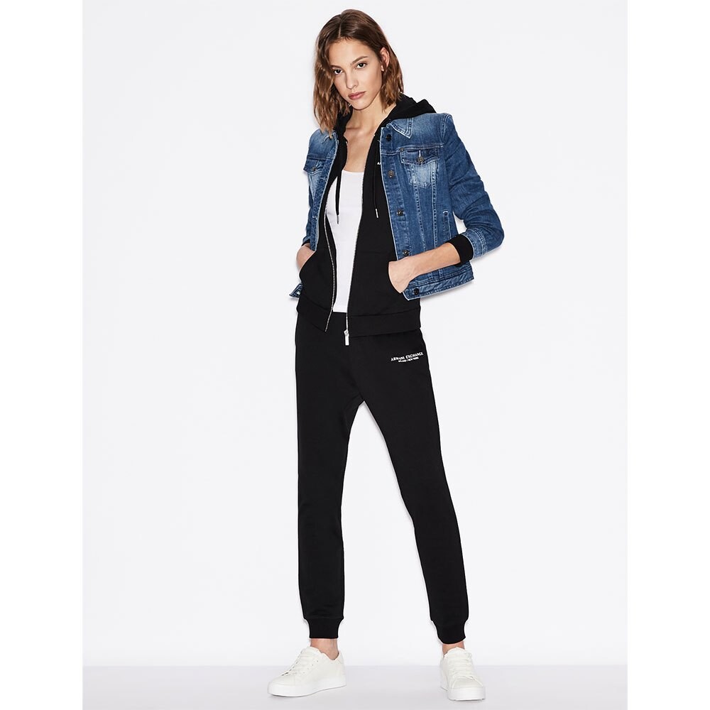 

Толстовка Armani Exchange 8NYM28_YJE5Z Full Zip, черный