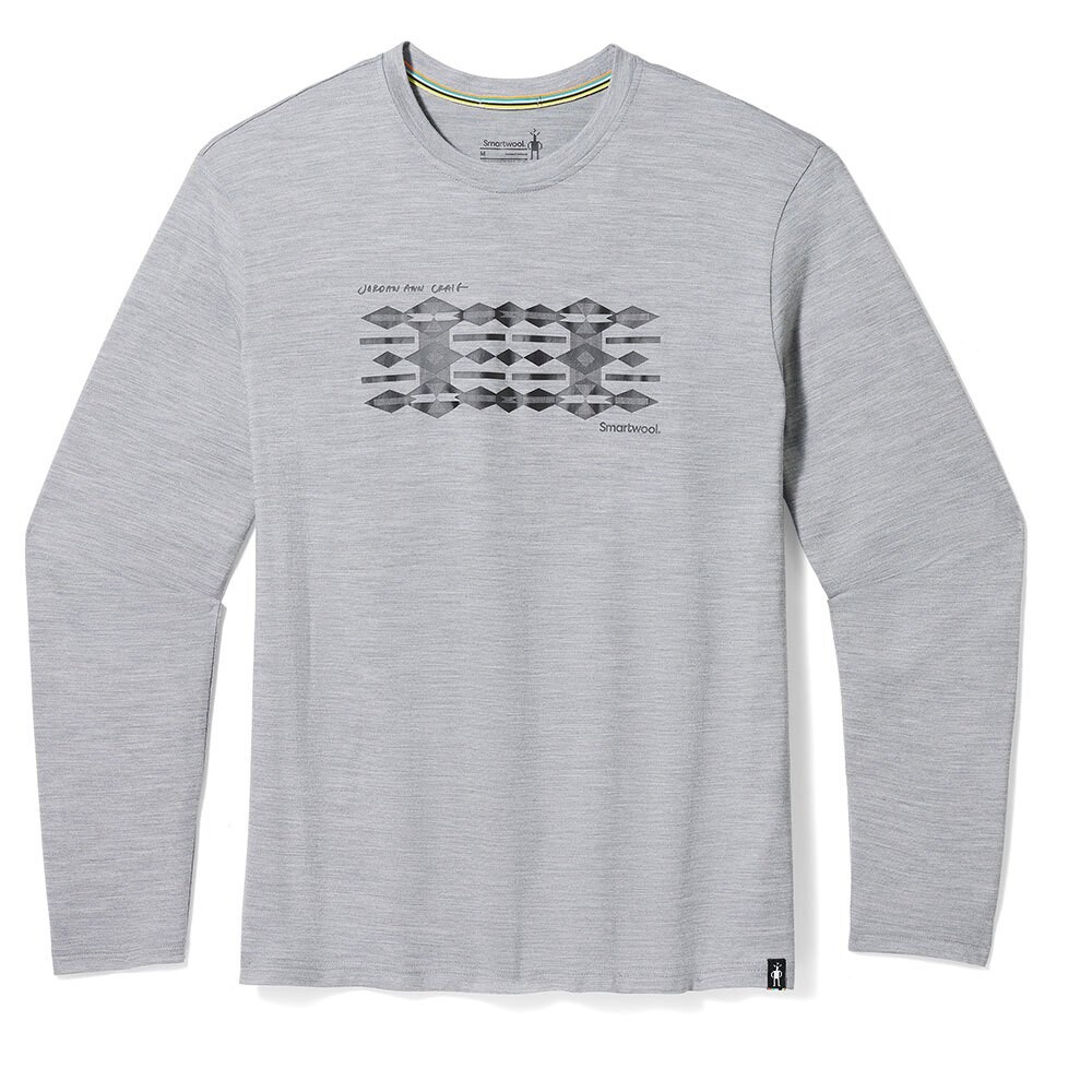 

Футболка с длинным рукавом Smartwool Colliding Clouds, серый