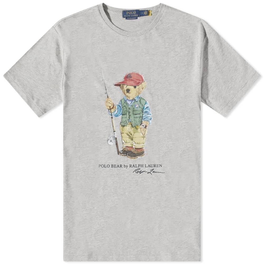 

Футболка с изображением медведя-рыбалки Polo Ralph Lauren