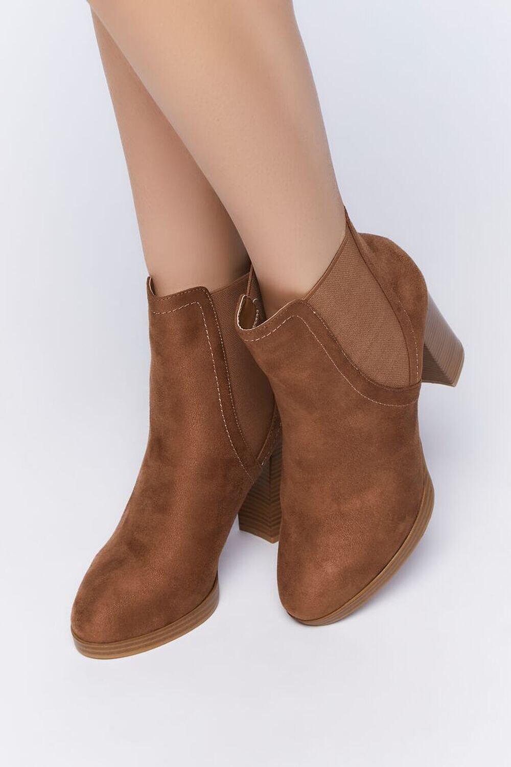 

Ботинки челси из искусственной замши Forever 21, кэмел