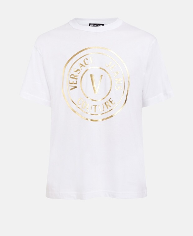 

Футболка Versace Jeans Couture, белое золото