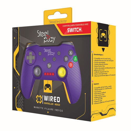 Steelplay – Wired Controller Gcube Purple – Nintendo Switch