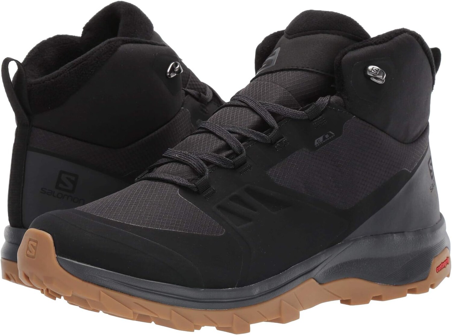 

Походная обувь Outsnap CSWP Salomon, цвет Black/Ebony/Gum 1A