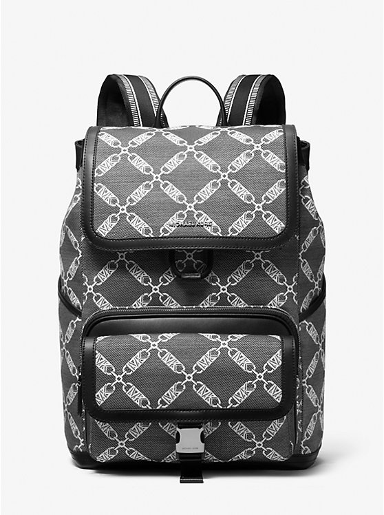 Жаккардовый рюкзак Hudson Empire с логотипом Michael Kors Mens, черный цена и фото