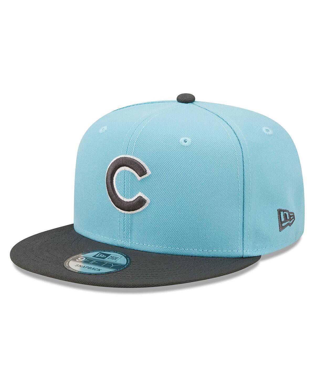 

Мужская светло-синяя, темно-серая двухцветная кепка Chicago Cubs Color Pack 9Fifty Snapback New Era