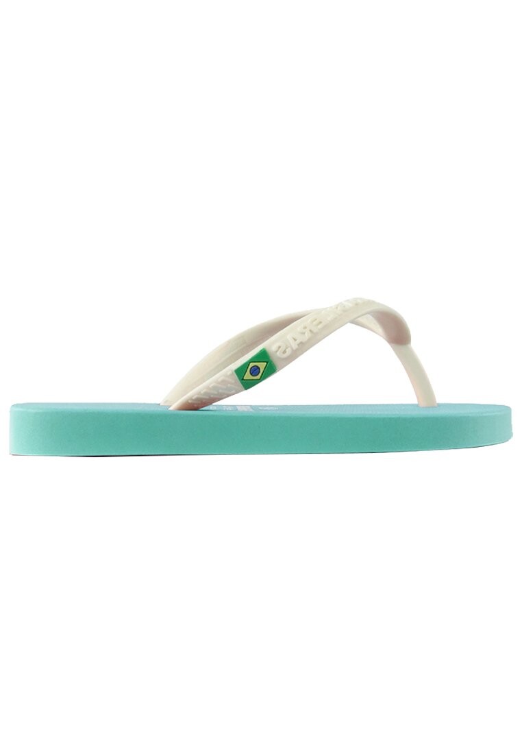 

Шлепанцы Brasileras, цвет water green/white