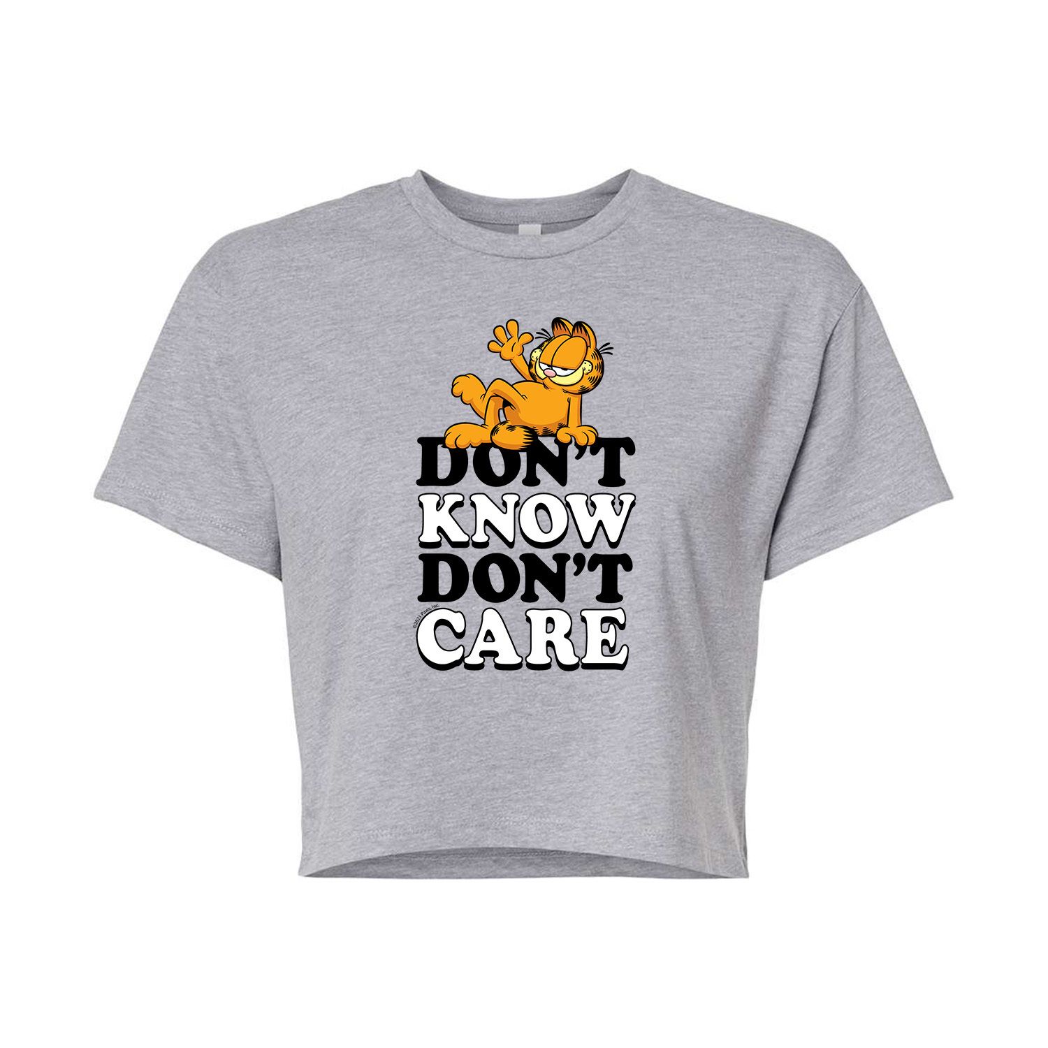 Укороченная футболка Garfield Don't Care для юниоров Licensed Character