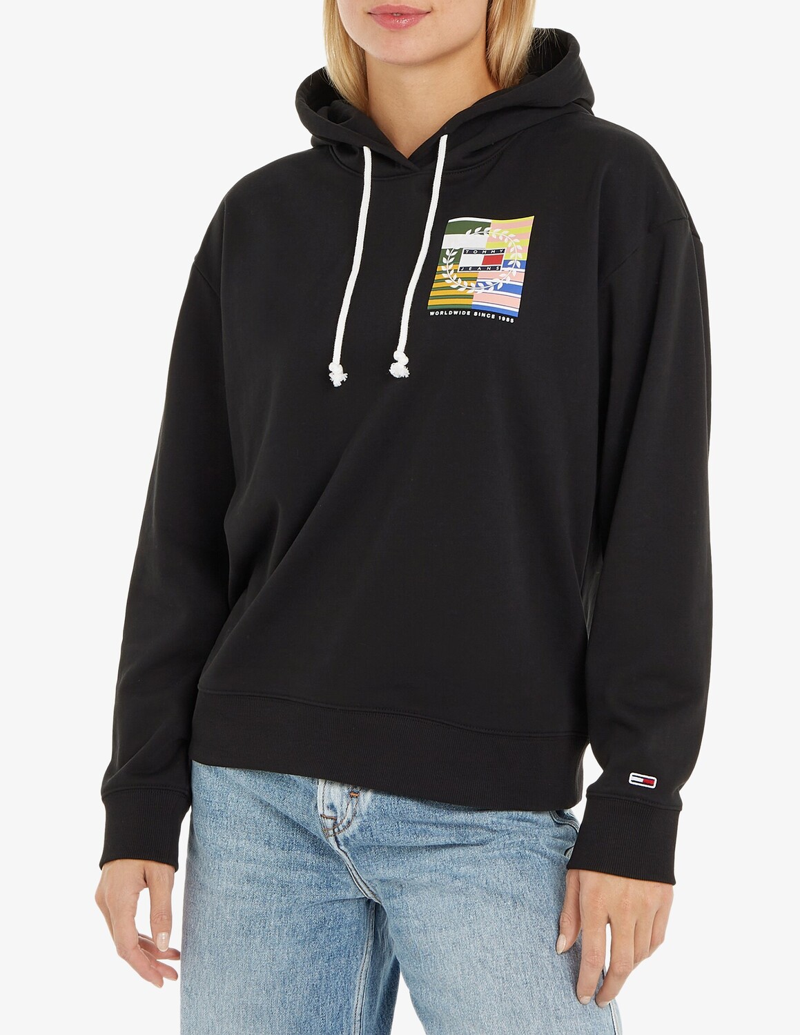 

Толстовка с капюшоном Tommy Jeans, черный