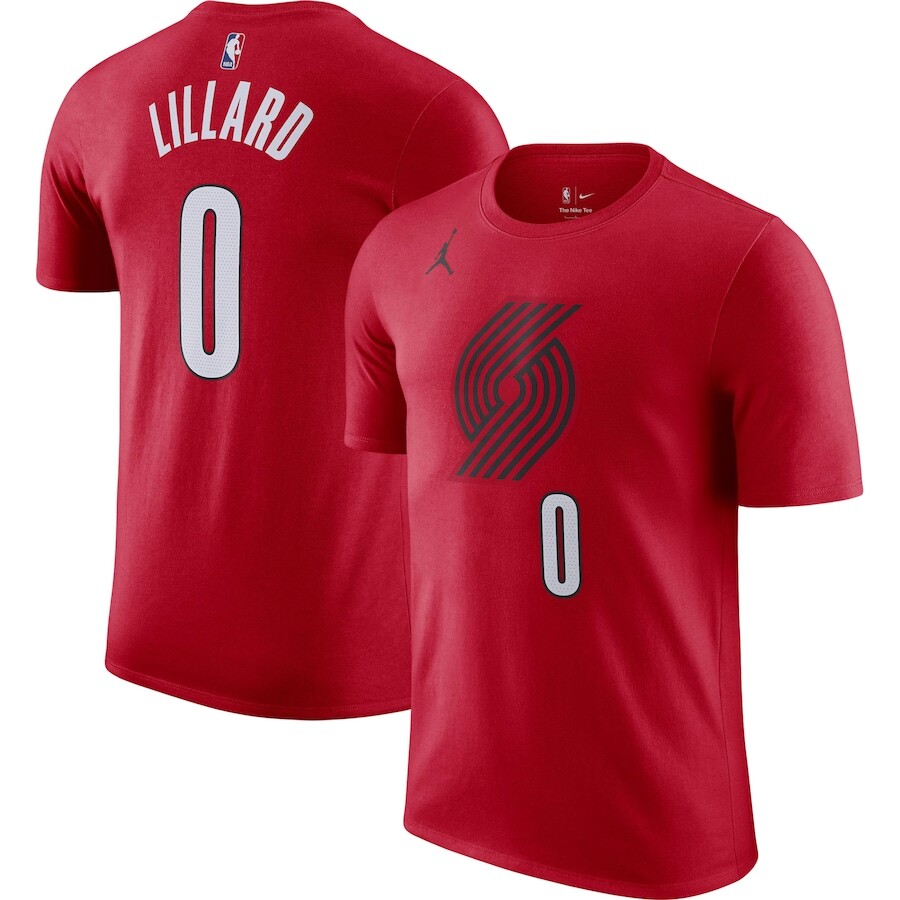 

Футболка с коротким рукавом Jordan Brand Portland Trail Blazers, красный