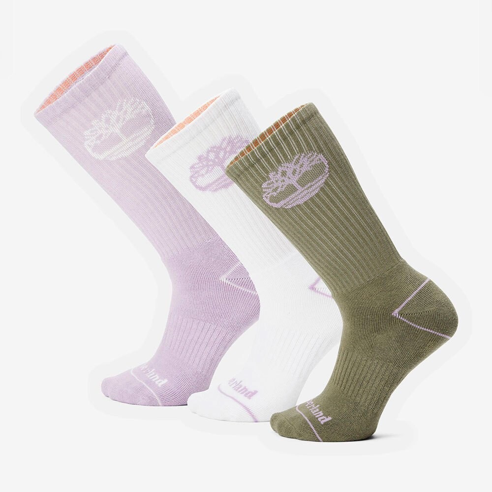 

Носки Timberland Bowden Fc Tree Logo Crew 3 шт, разноцветный