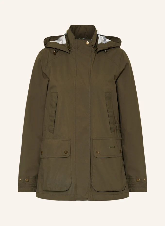 

Полевая куртка clyde со съемным капюшоном Barbour, хаки