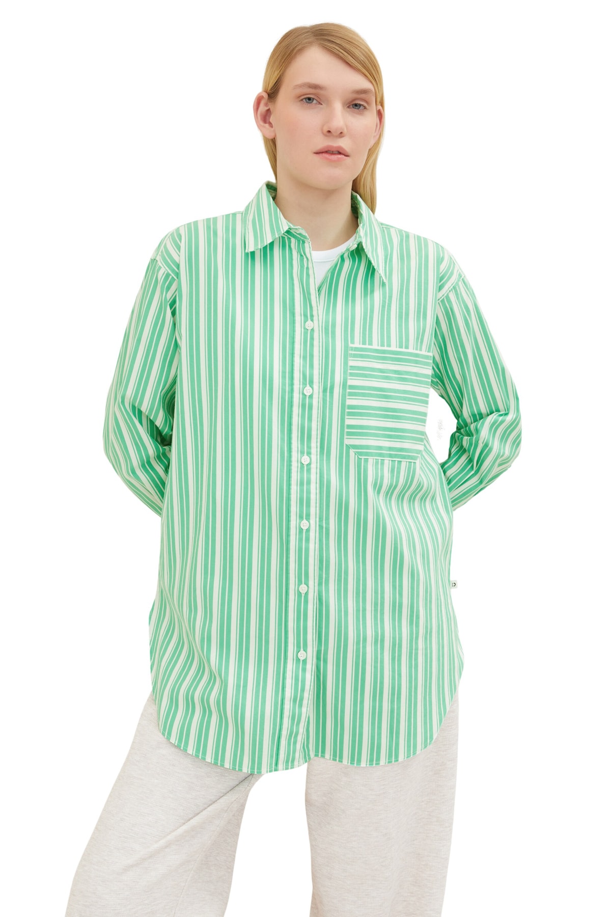 Женщины/Девочки Взрослые Tom Tailor Denim, зеленый футболка tom tailor размер l белый зеленый
