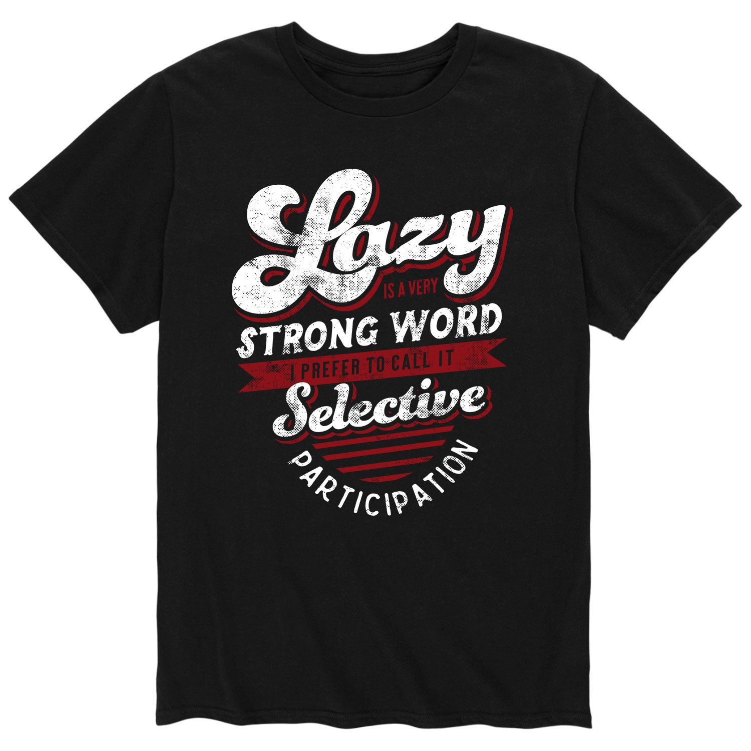 Мужская футболка Lazy — очень сильное слово Licensed Character
