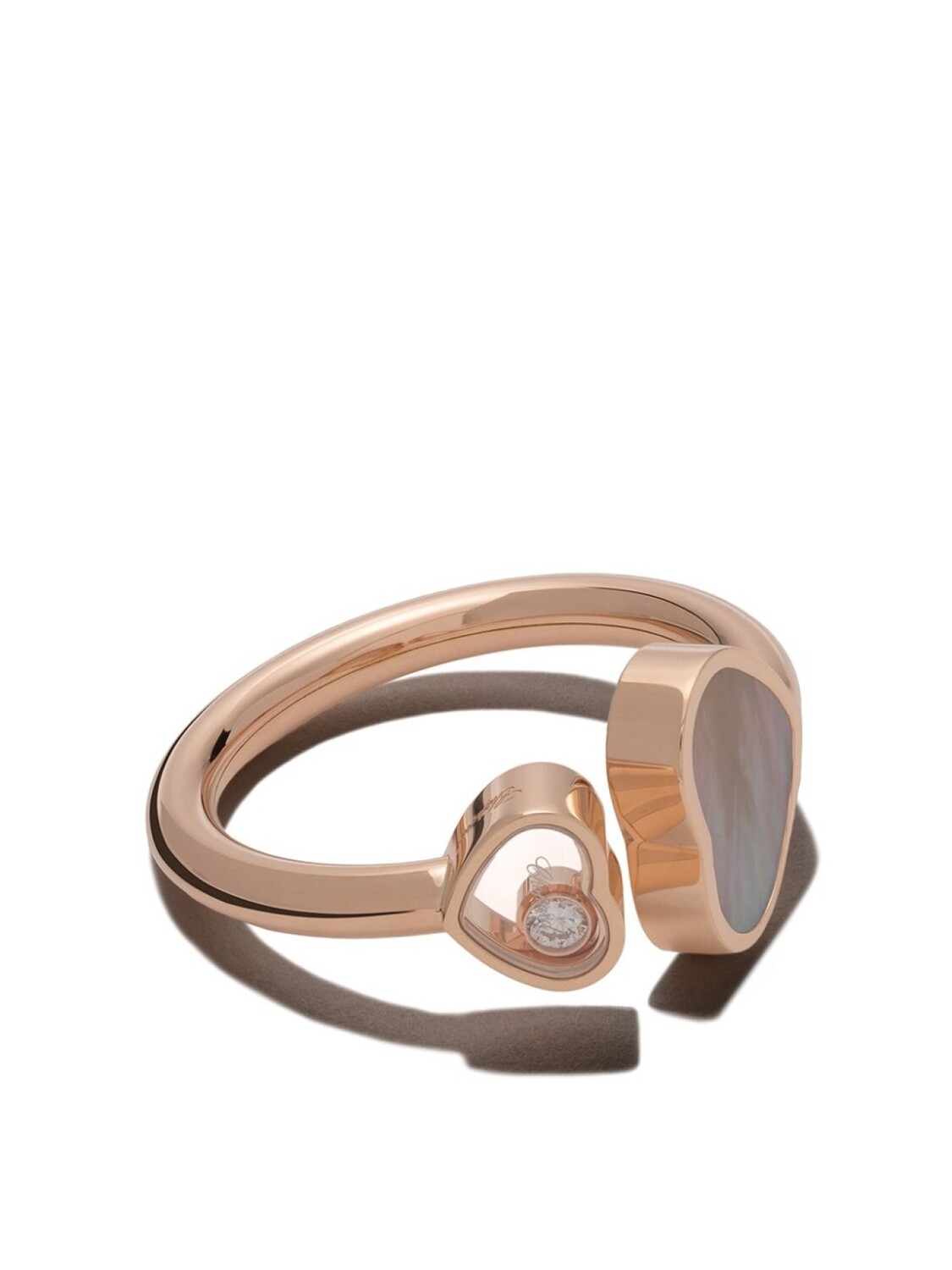 

Кольцо Happy Hearts из розового золота с бриллиантом Chopard, розовый