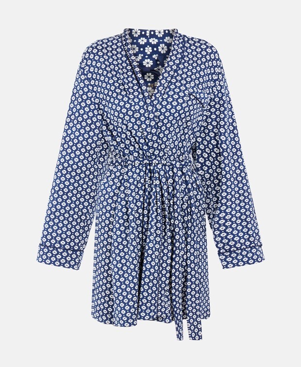 

Банный халат Kate Spade, темно-синий