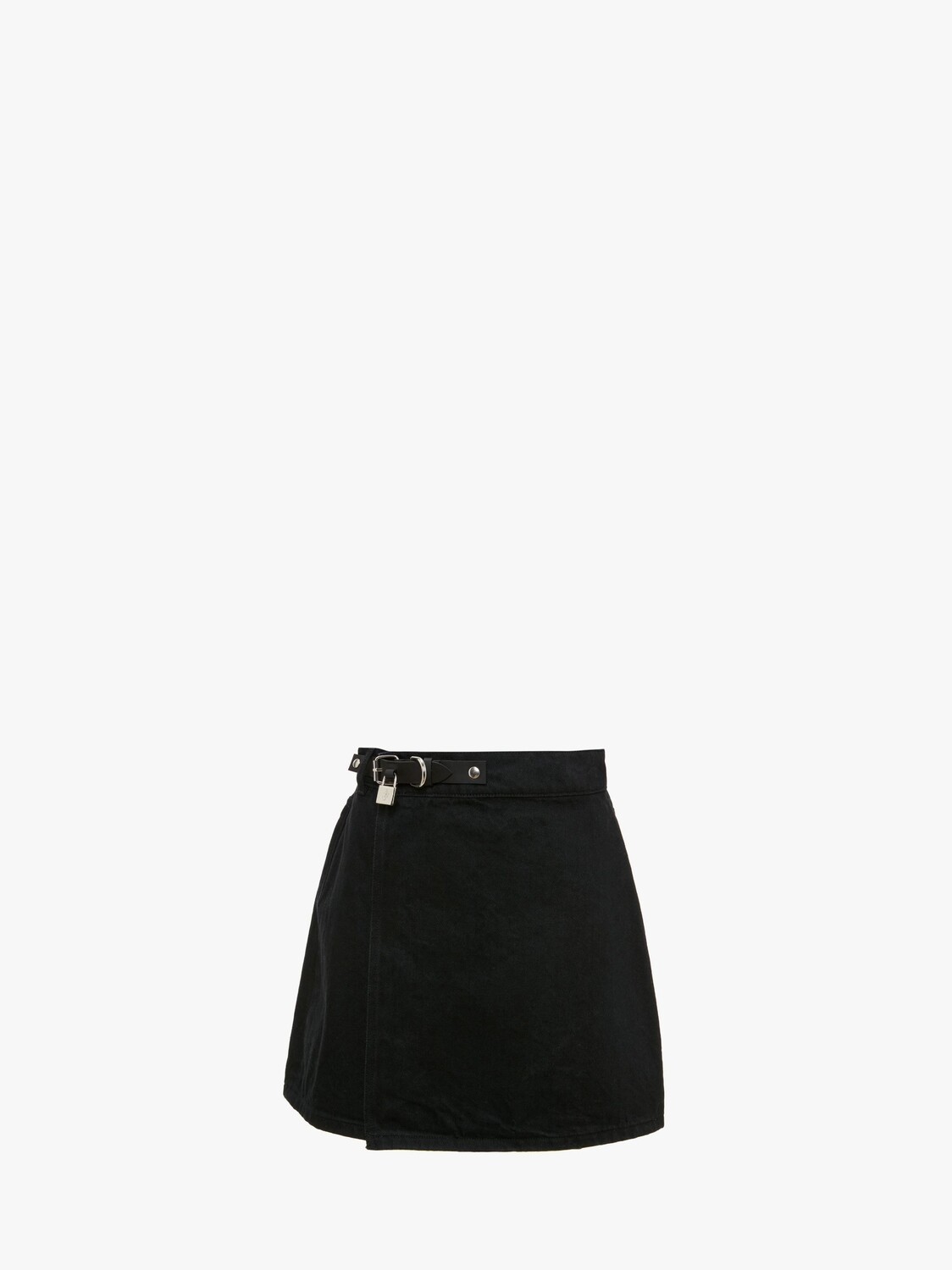 

Мини-юбка с замком JW Anderson, черный