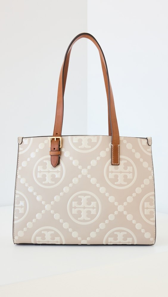 

Сумка-тоут Tory Burch T Monogram Contrast Embossed Small