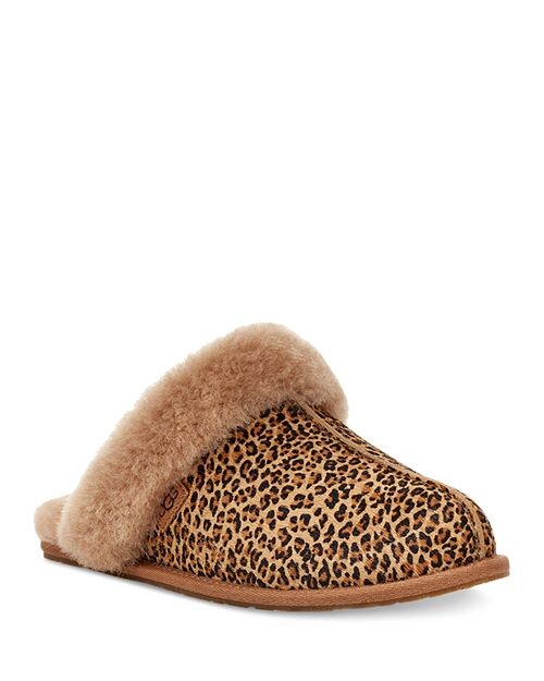 

Женские тапочки-мюли из овчины Scuffette II в крапинку UGG, цвет Brown