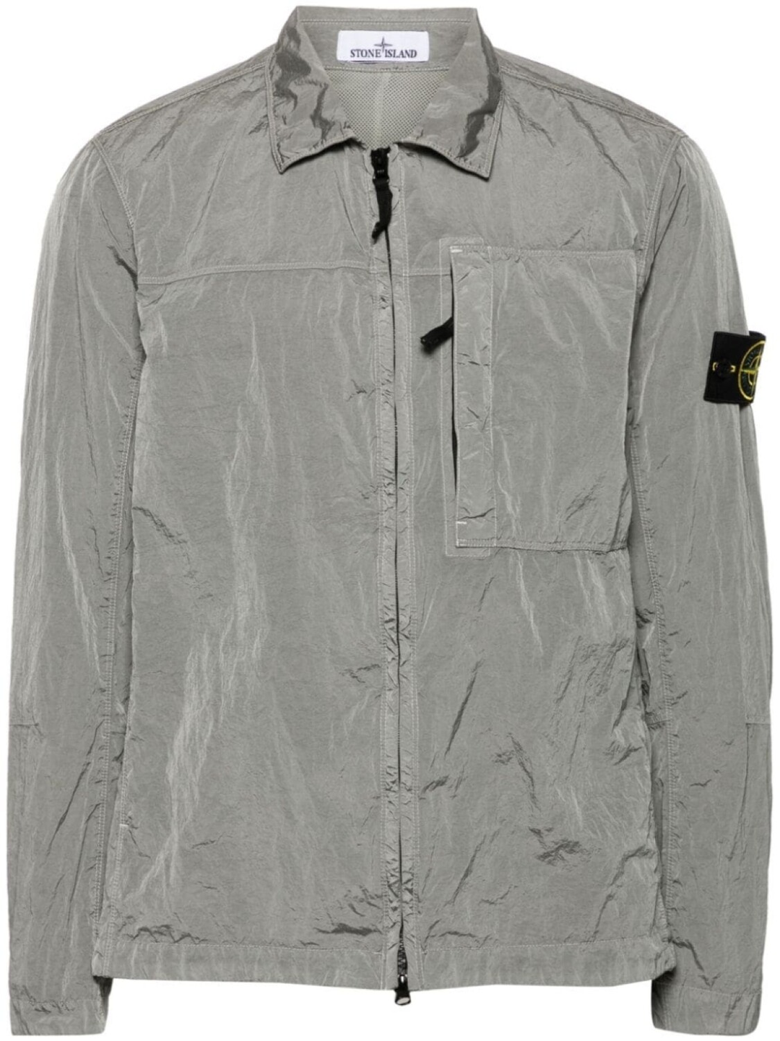 

Stone Island куртка с нашивкой Compass, серый