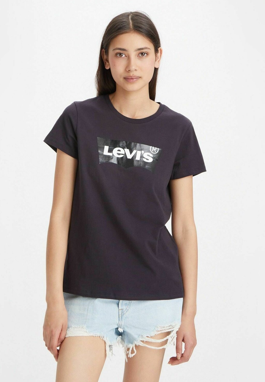

Футболка с принтом Levi's, черный