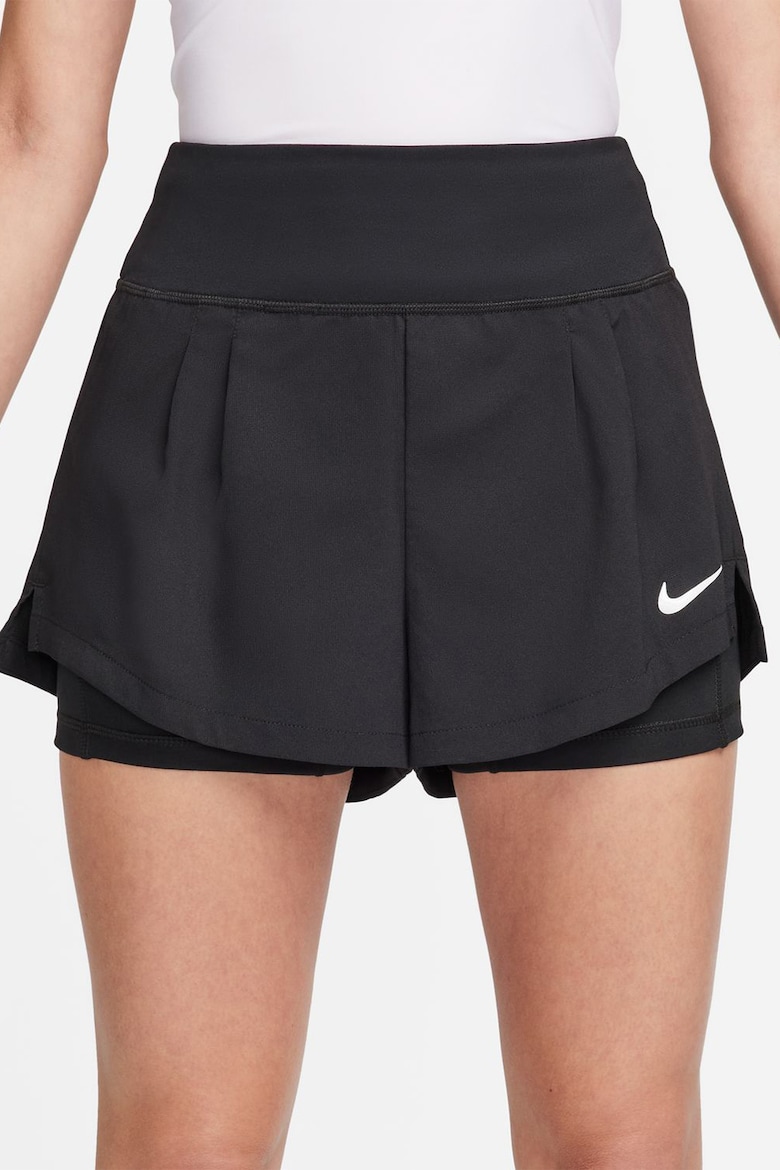 Теннисные шорты Court Advantage с технологией Dri-FIT Nike, черный