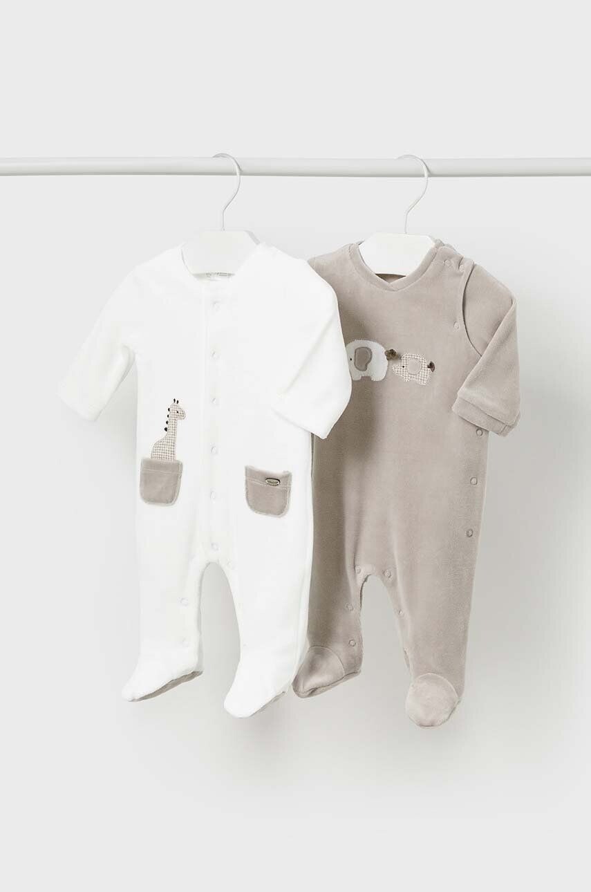 

Комплект комбинезонов Mayoral для новорожденных, 2 шт Mayoral Newborn, бежевый