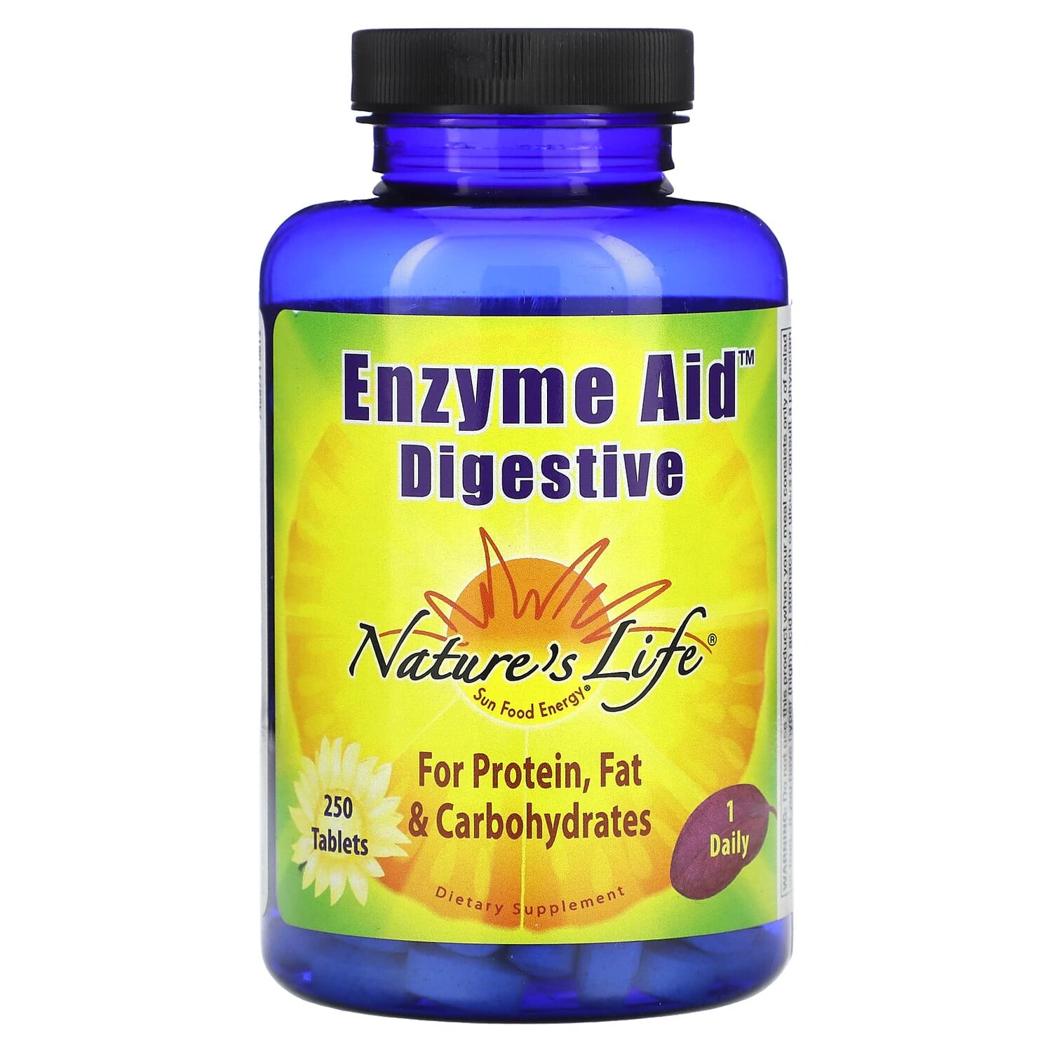 

Enzyme Aid, для улучшения пищеварения, 250 таблеток, Nature's Life