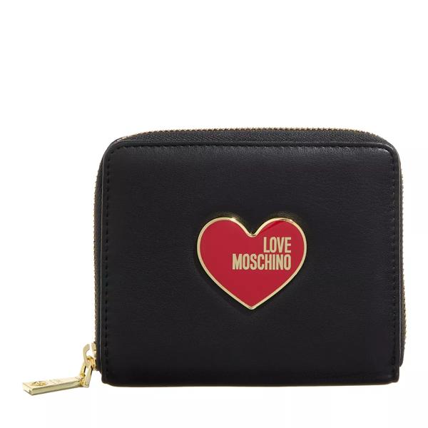 

Кошелек slg enameled logo fantasy Love Moschino, черный