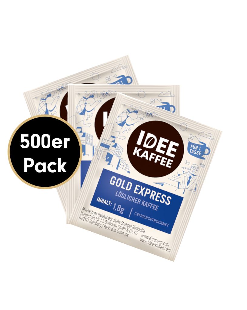 

Кофе растворимый GOLD EXPRESS от Idea Coffee, 500х1,8г Idee Kaffee