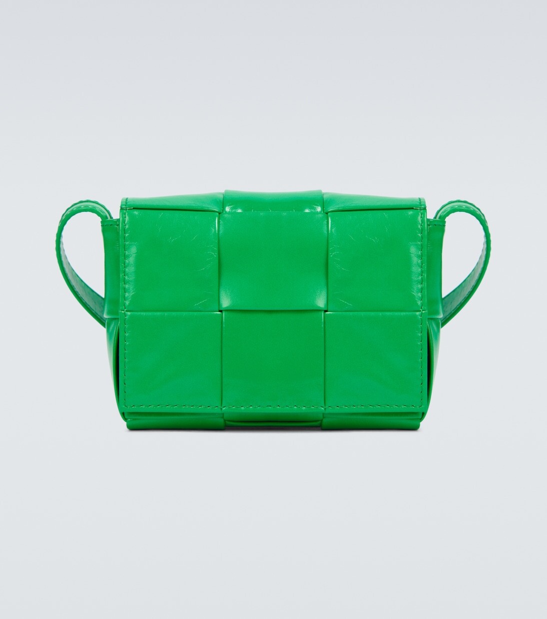 

Кожаная сумка Candy Cassette Mini Intreccio Bottega Veneta, зеленый