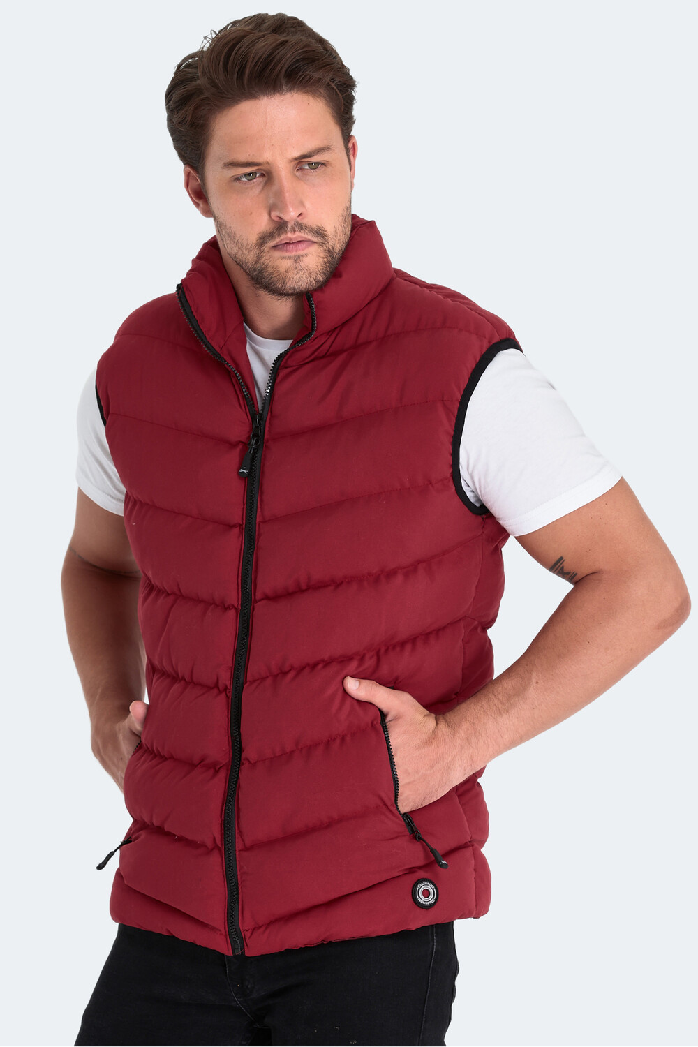 

HIDRO Мужской жилет бордовый красный Slazenger