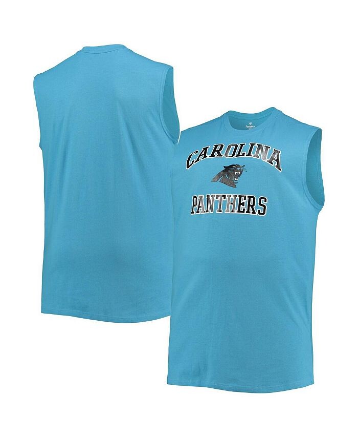 

Мужская синяя майка Carolina Panthers Big and Tall Muscle Tank Profile, синий