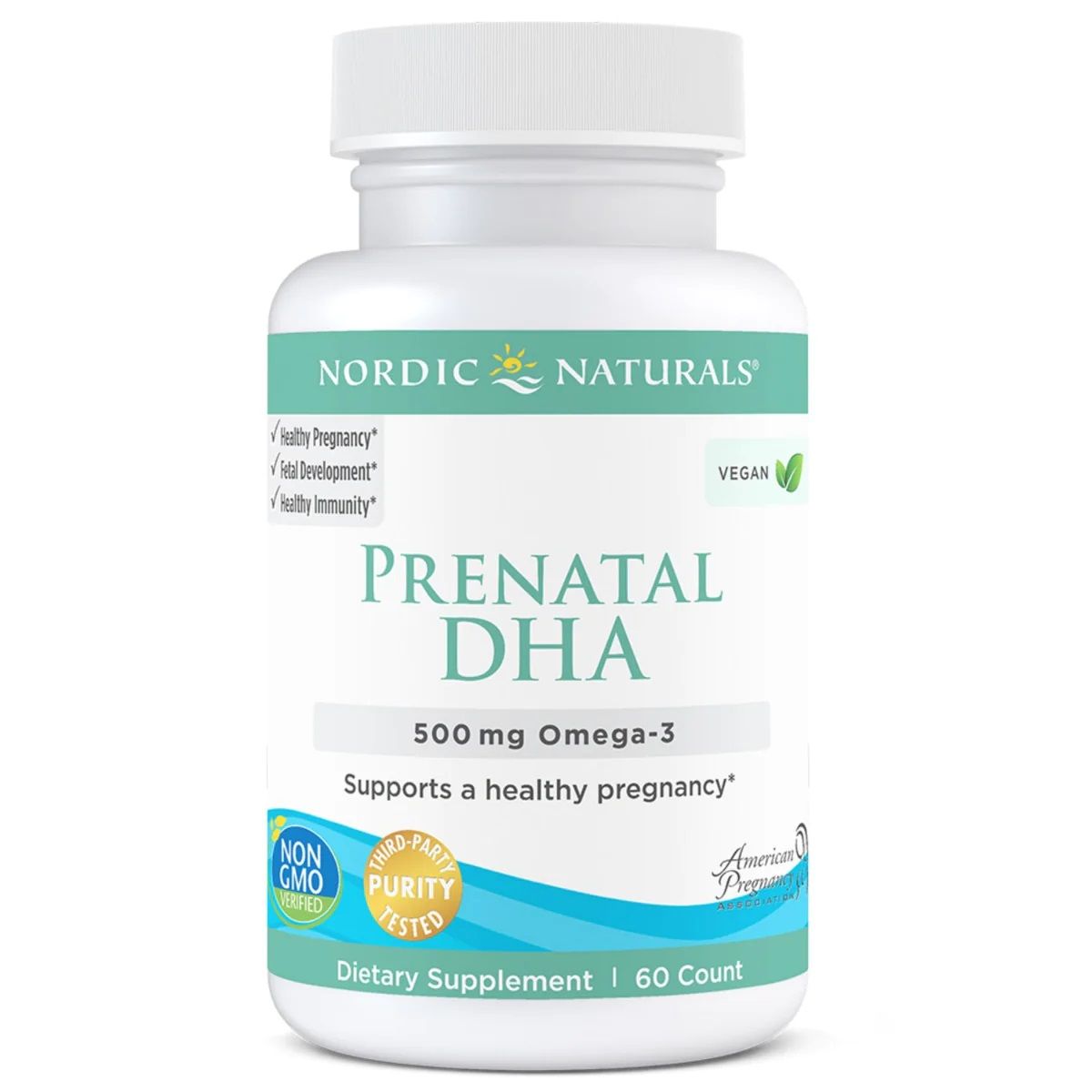 Подготовка для беременных Nordic Naturals Prenatal DHA Vegan 500 Mg, 60 шт