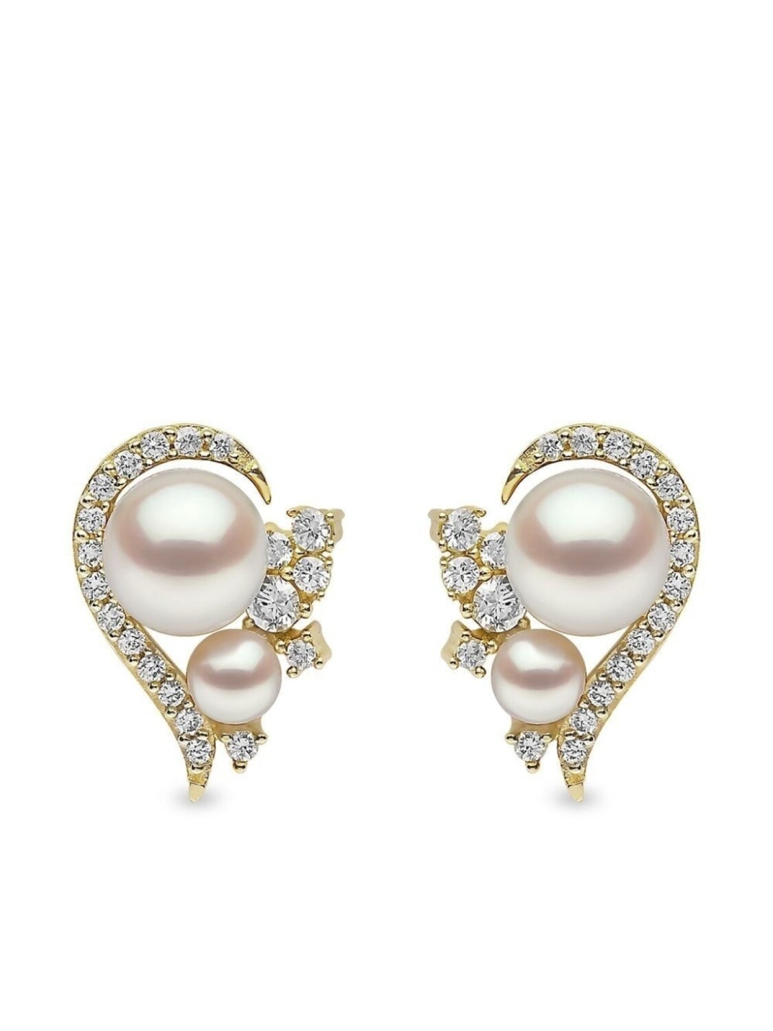 

Золотые серьги-гвоздики Trend с жемчугом и бриллиантами Yoko London, золотой