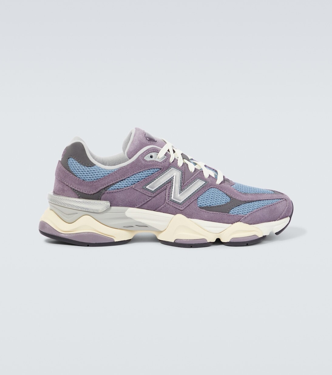 

9060 кожаные кроссовки New Balance, серый
