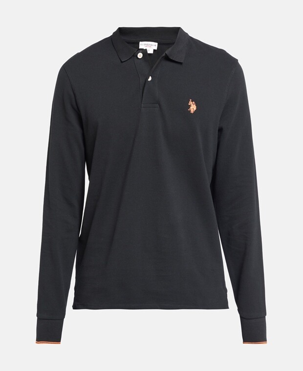 

Рубашка-поло с длинными рукавами U.S. Polo Assn., черный