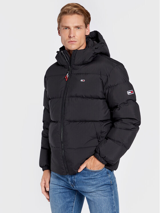 

Пуховик стандартного кроя Tommy Jeans, черный