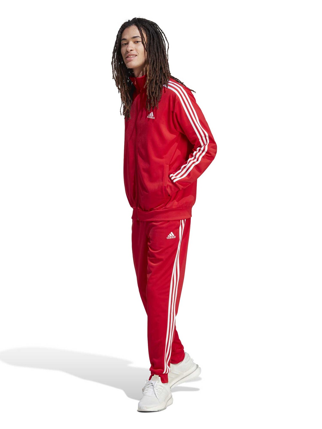 

Спортивный костюм Adidas Sportswear Basic 3-Stripes Tricot Tracksuit, красный