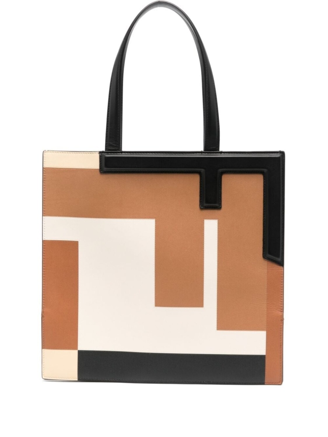 Сумка-тоут Flip среднего размера FENDI, бежевый